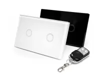 Bộ Công Tắc Cảm Ứng RF Gắn Tường 2 Kênh Trắng (Hàng chính hãng)